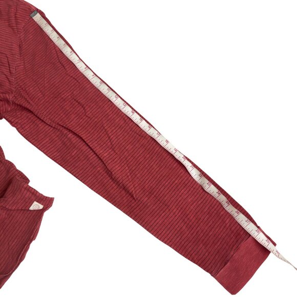 Marine Layer Auburn/Black Striped red Henley Shirt XXL long sleeves men’s new - Picture 7 of 16